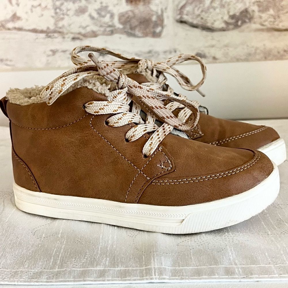 Oshkosh Faux Leather Size Zip Booties Toddlers kids size 11 M